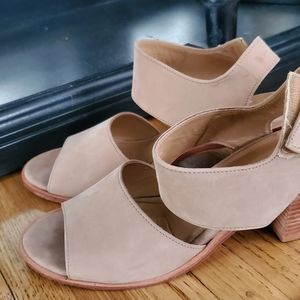 Chocolate Blu Tan Nubuck Suede Sandals